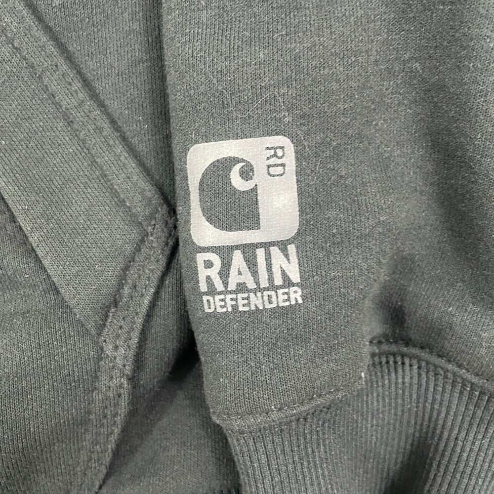 Carhartt Rain Defender Lined Hoodie Jacket Regular Full Zip Workwear Men's XL - Picture 3 of 11